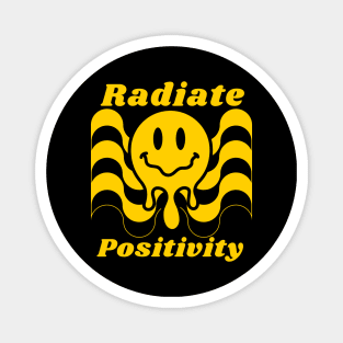 Radiate Positivity Cute Melting Smiley Magnet